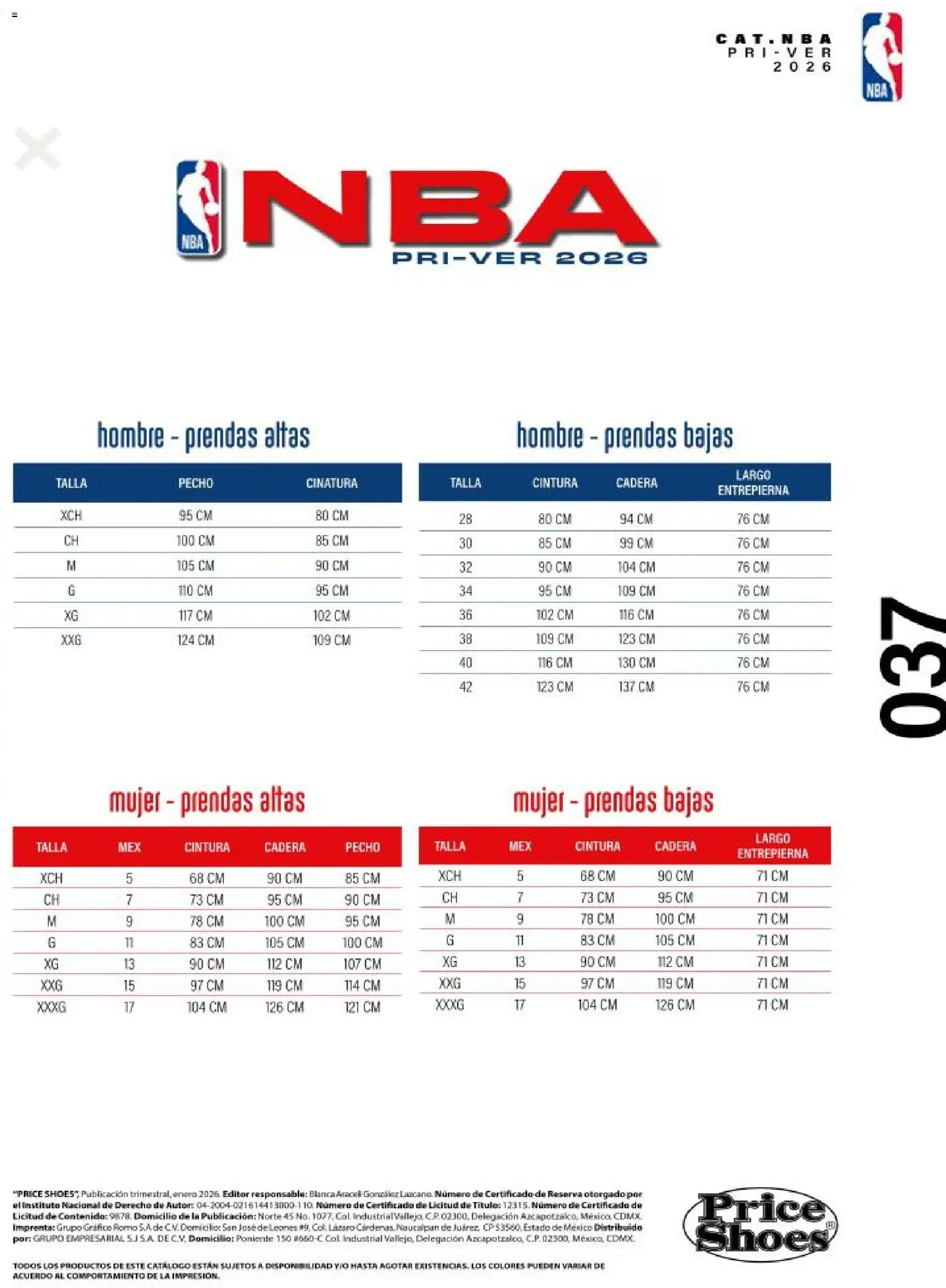 Nuevas ofertas de Price Shoes válidas en toda la República Mexicana desde el 20.03.2026. ¡Encuentra las mejores ofertas en Price Shoes catálogo NBA ! | Página: 37