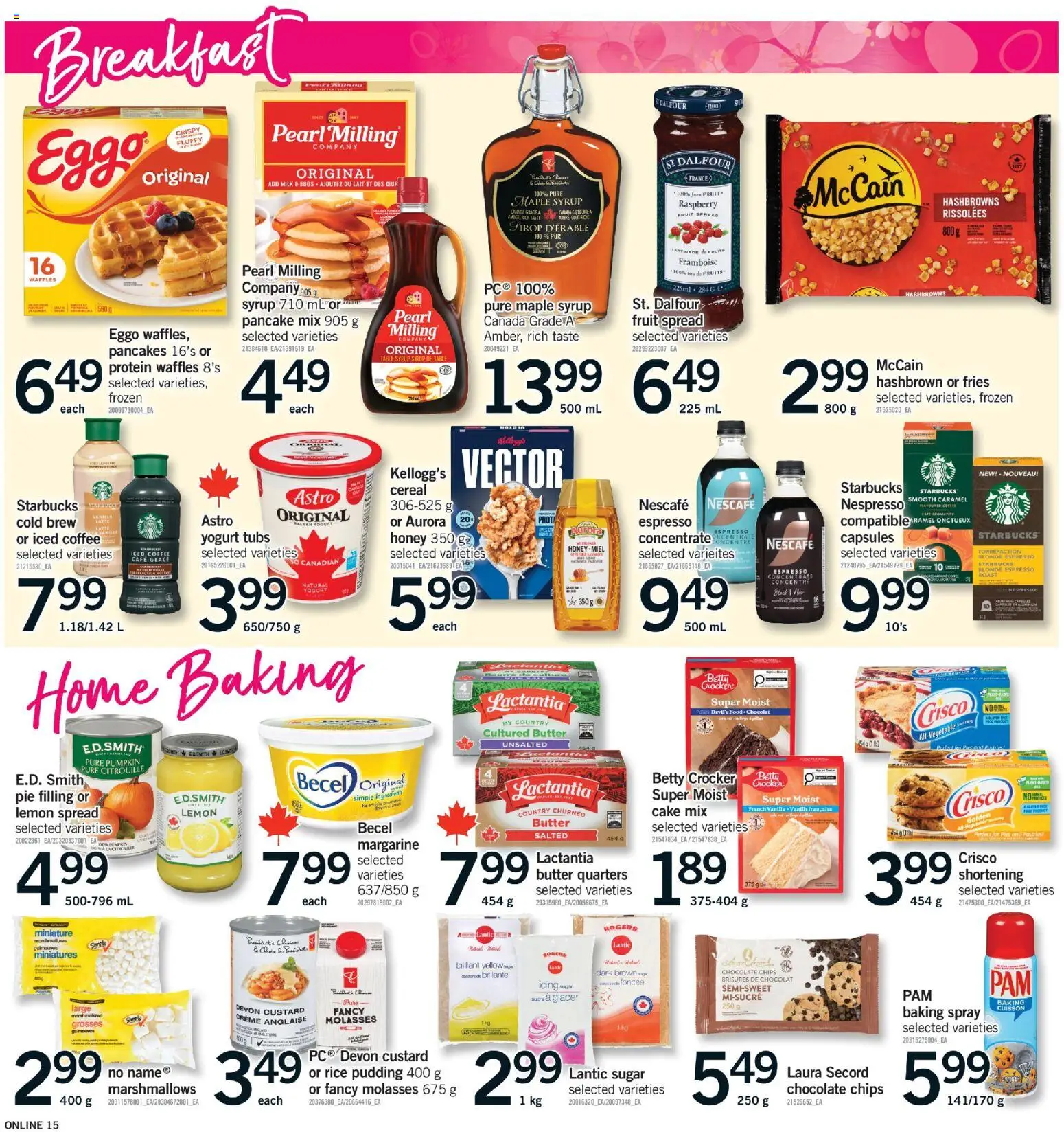 Fortinos flyer valid from 26.03.2026 | Page: 15 | Products: Rice, Table, Chocolate, Bra