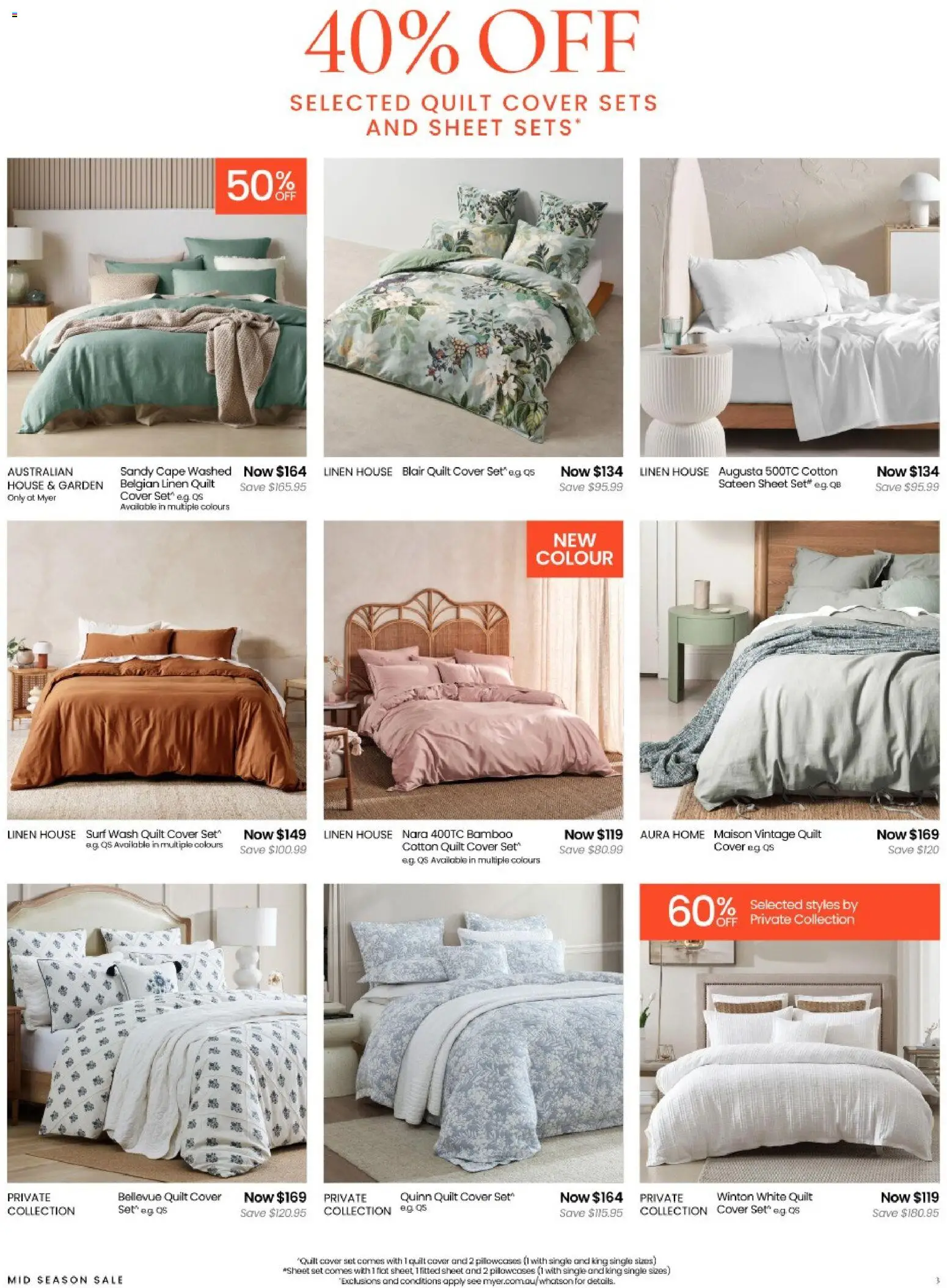 Myer catalogue - valid from 04.03.2026 | Page: 3 | Products: Linen