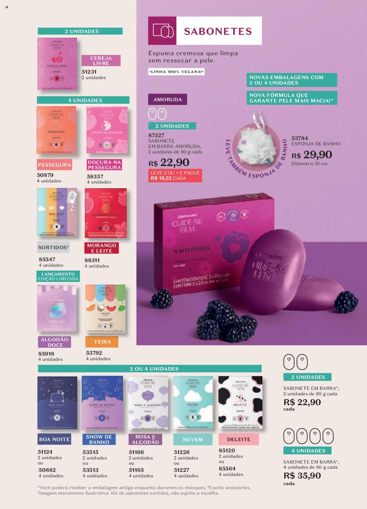 O Boticário Folheto - válido de 13.10.2025 | Página: 37 | Produtos: Esponja, Leite, Sabonete, Algodão