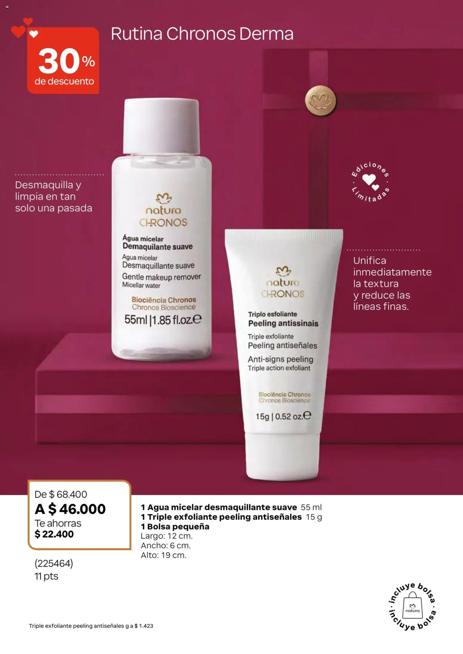 Natura revista - valida desde el 01.02.2026 | Página: 44 | Productos: Agua micelar, Té, Desmaquillante, Peeling