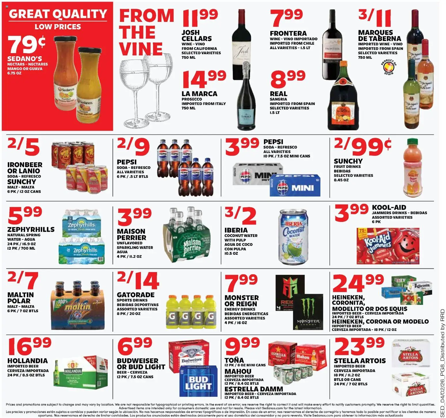Sedano's Weekly Ad - valid from 01.04.2026 | Page: 8