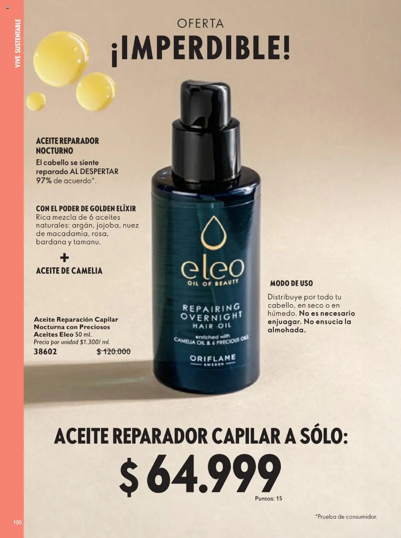 Oriflame revista - valida desde el 12.07.2025 | Página: 100 | Productos: Nuez, Aceite