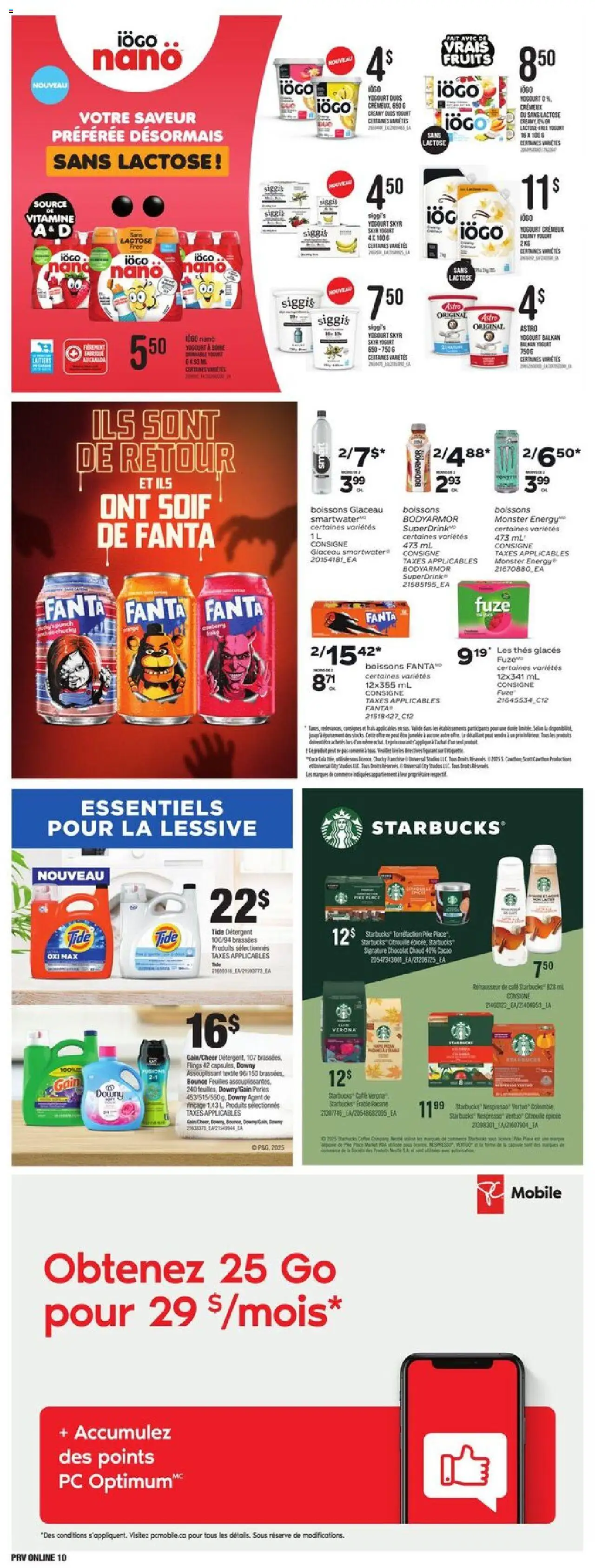 Provigo flyer valid from 18.09.2025 | Page: 10 | Products: PC, Detergent, Yogurt