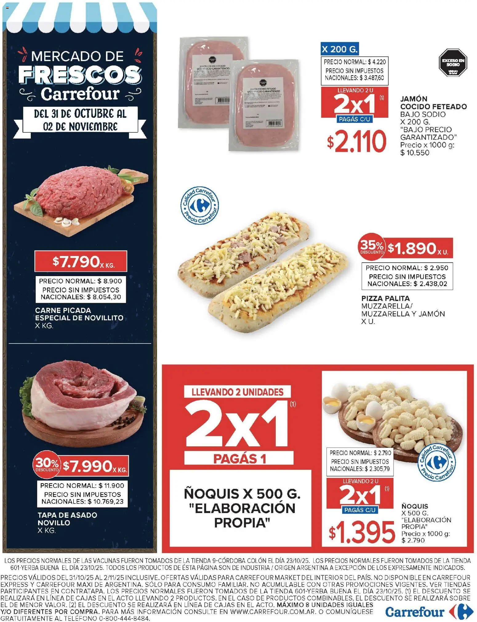 Carrefour -Ofertas - Catamarca │ válido desde el 31.10.2025 | Página: 30 | Productos: Caso, Sobre, Jamón cocido, Jamón