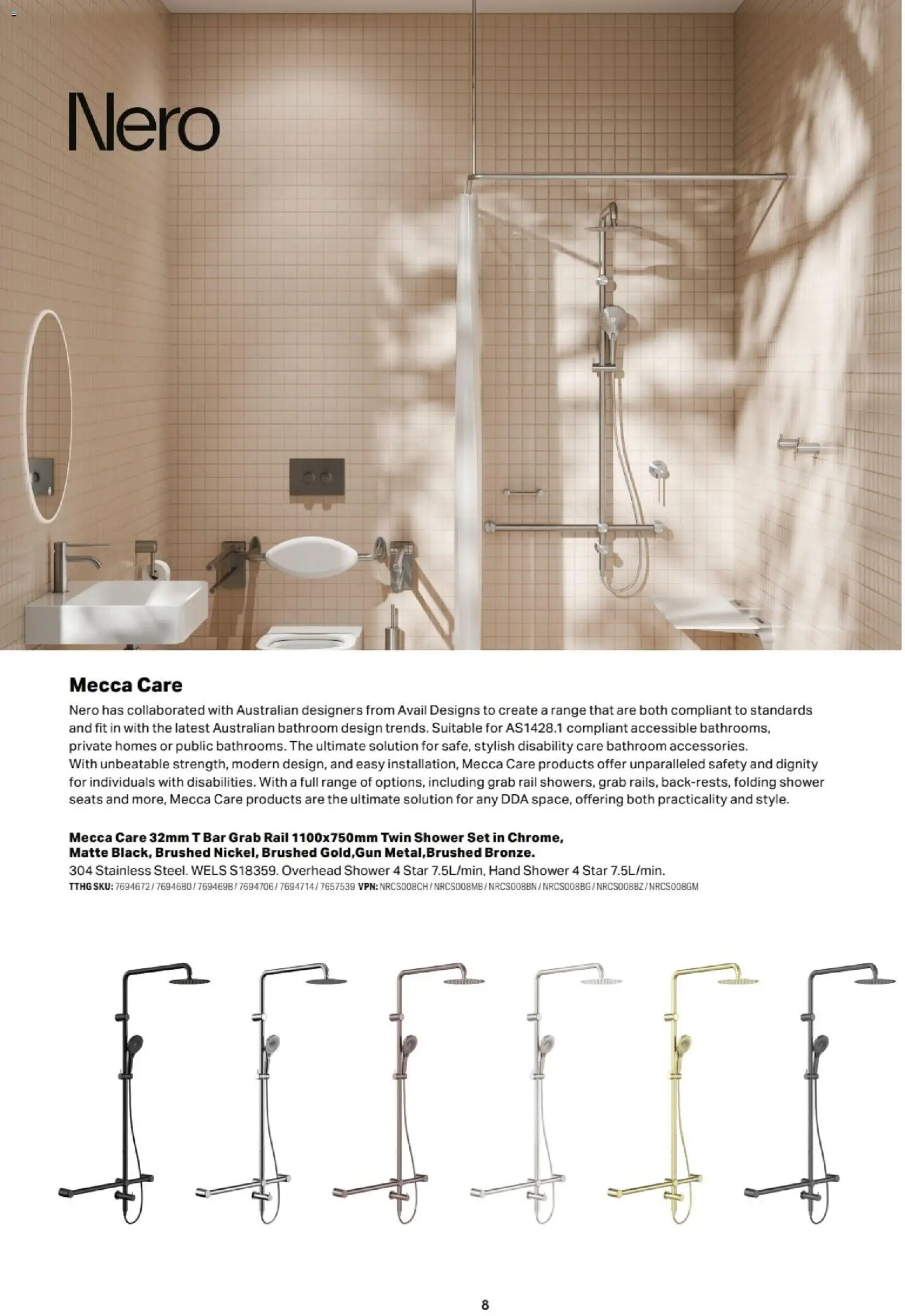 Mitre 10 catalogue - valid from 13.02.2026 | Page: 8 | Products: Shower, Bathroom