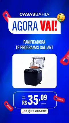 Casas Bahia promoções - Pré-Visualização do folheto da loja Casas Bahia, válido de 23.01.2026 | Página: 5 | Produtos: Panificadora