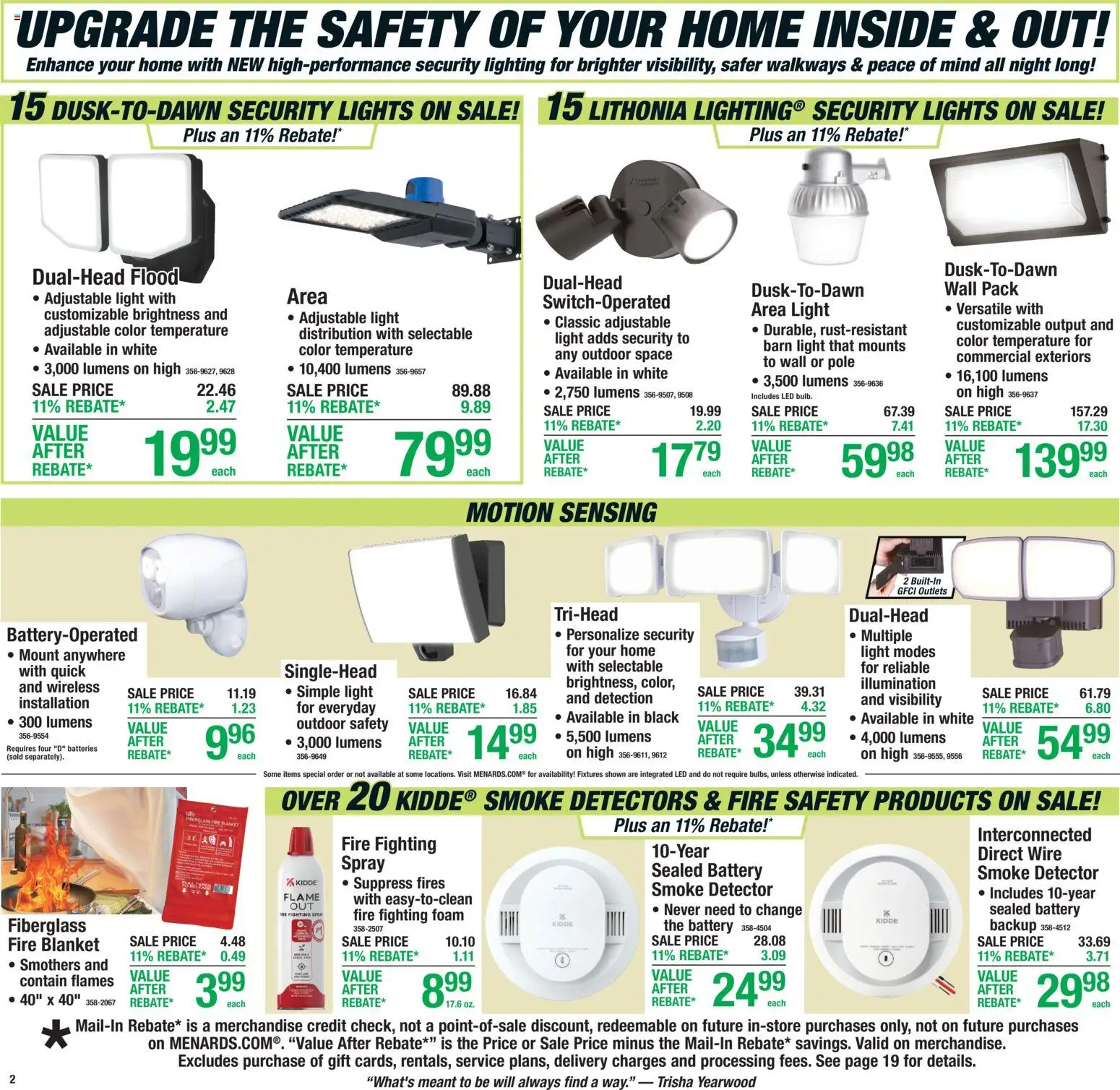 Menards Weekly Ad - valid from 22.04.2026 | Page: 2 | Products: Blanket, Battery, Wire