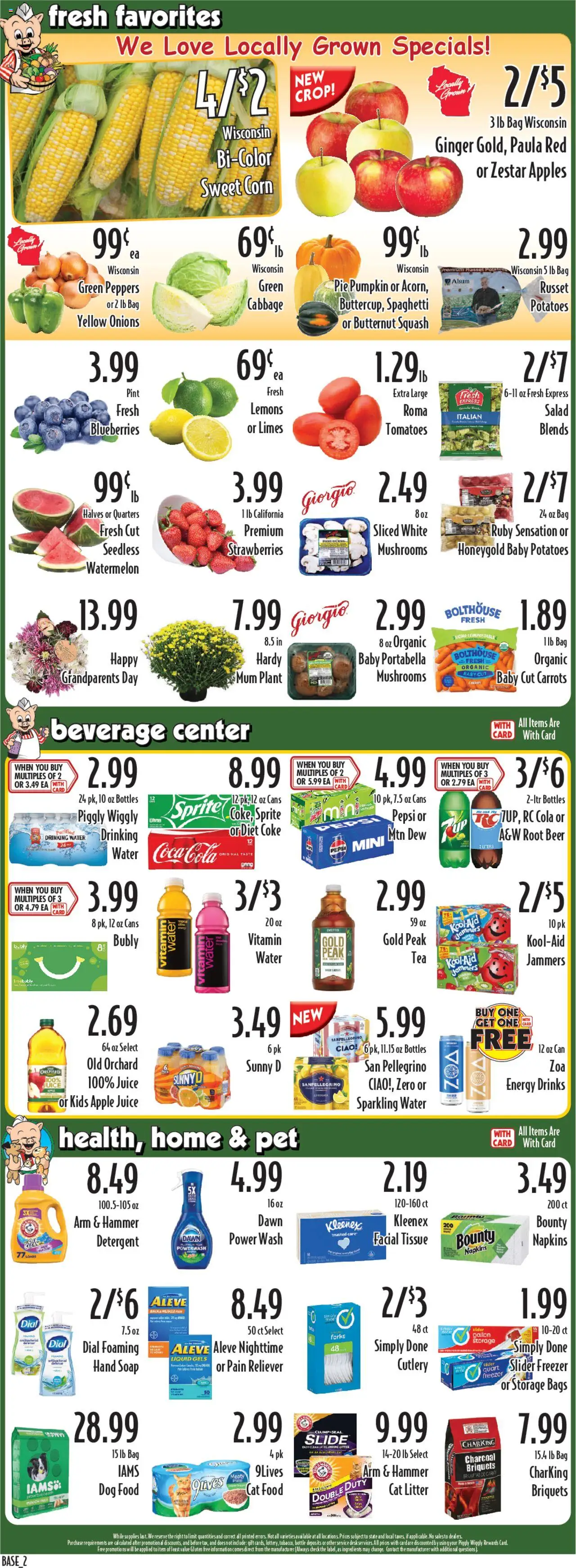 Piggly Wiggly Weekly Ad - WI - valid from 03.09.2025 | Page: 2 | Products: Cat Food, Cat Litter, Water, Watermelon
