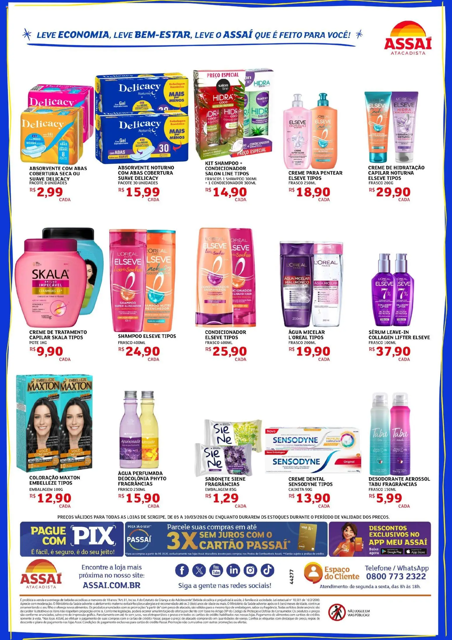 Assaí Atacadista Folheto - válido de 05.03.2026 | Página: 2 | Produtos: Coco, Condicionador, Pneus, Creme