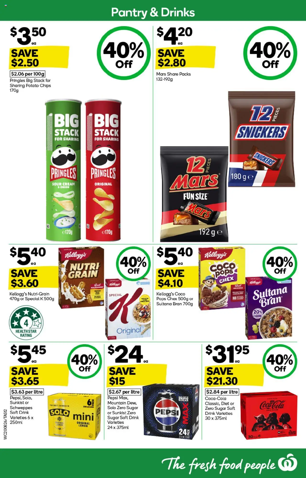 Woolworths catalogue - valid from 20.08.2025 | Page: 12 | Products: Pepsi, Chips, Cream, Lemon
