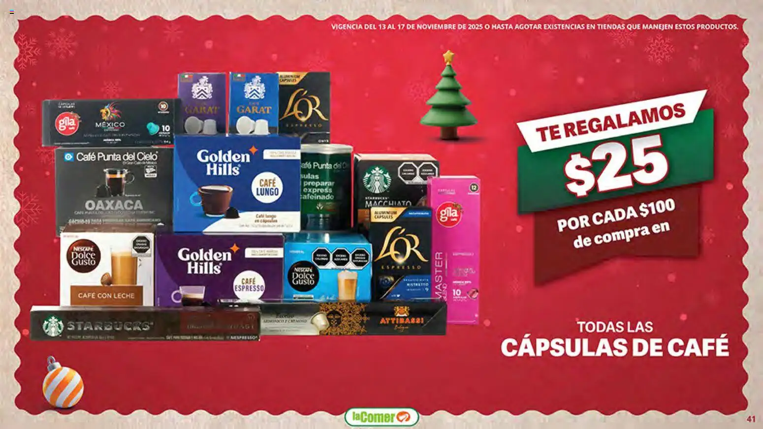 Nuevas ofertas de La Comer válidas en toda la República Mexicana desde el 13.11.2025. ¡Encuentra las mejores ofertas en La Comer Buen Fin ! | Página: 41 | Productos: Leche, Café, Té
