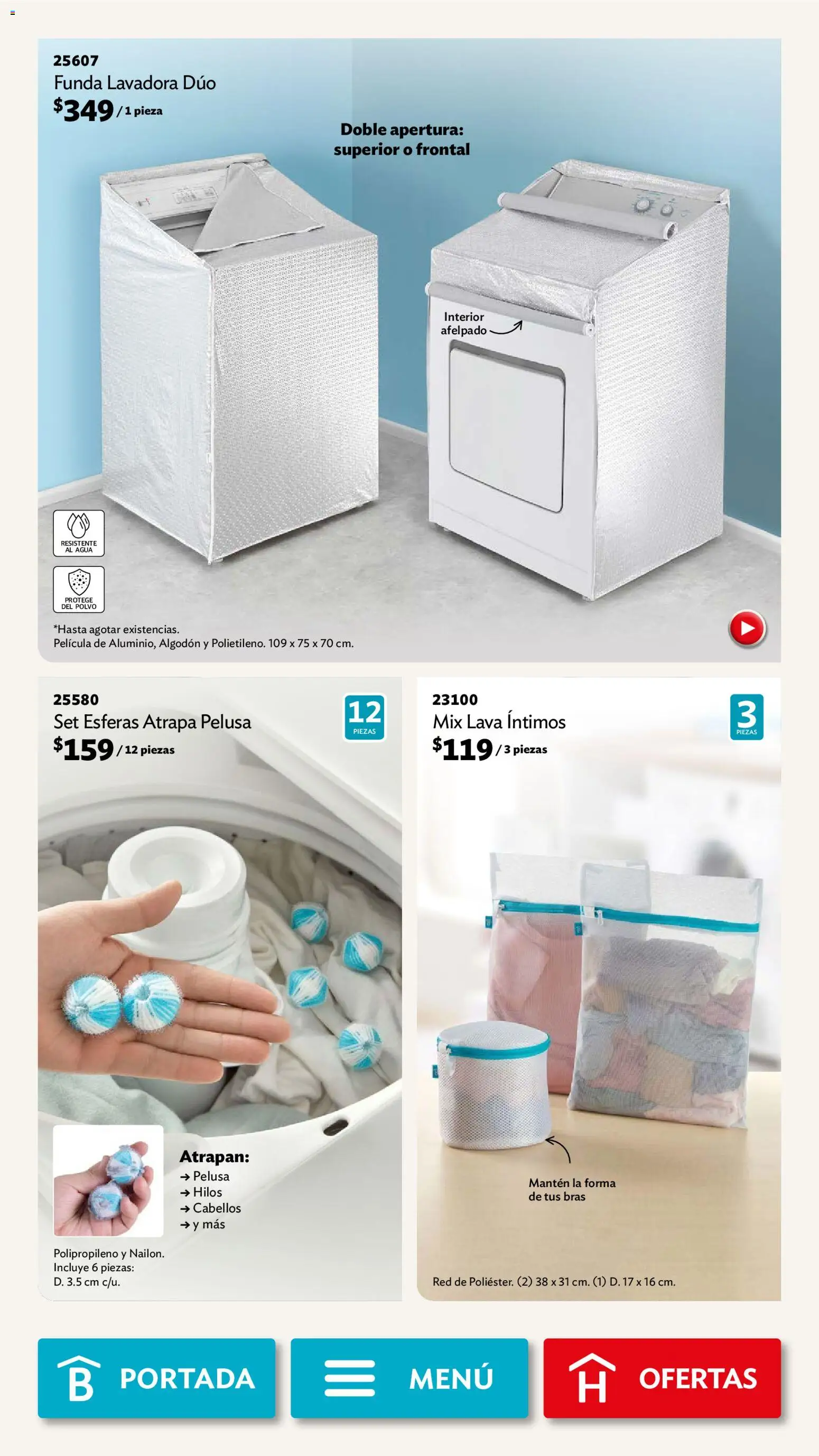 Nuevas ofertas de Betterware válidas en toda la República Mexicana desde el 03.11.2025. ¡Encuentra las mejores ofertas en Betterware campaña 11 2025! | Página: 98 | Productos: Funda, Lavadora, Algodón, Polvo