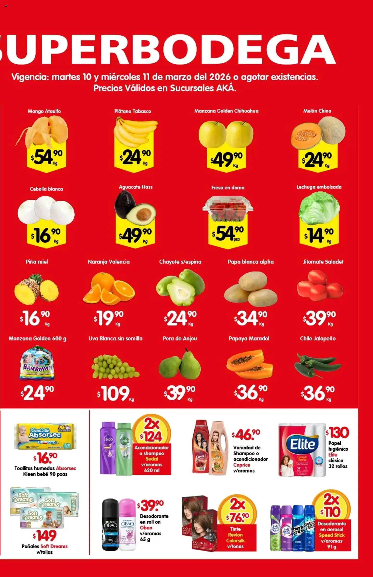 Nuevas ofertas de Arteli válidas en toda la República Mexicana desde el 10.03.2026. ¡Encuentra las mejores ofertas en Arteli folleto Aká Super Bodega! | Página: 2 | Productos: Fresa, Uva, Piña, Acondicionador