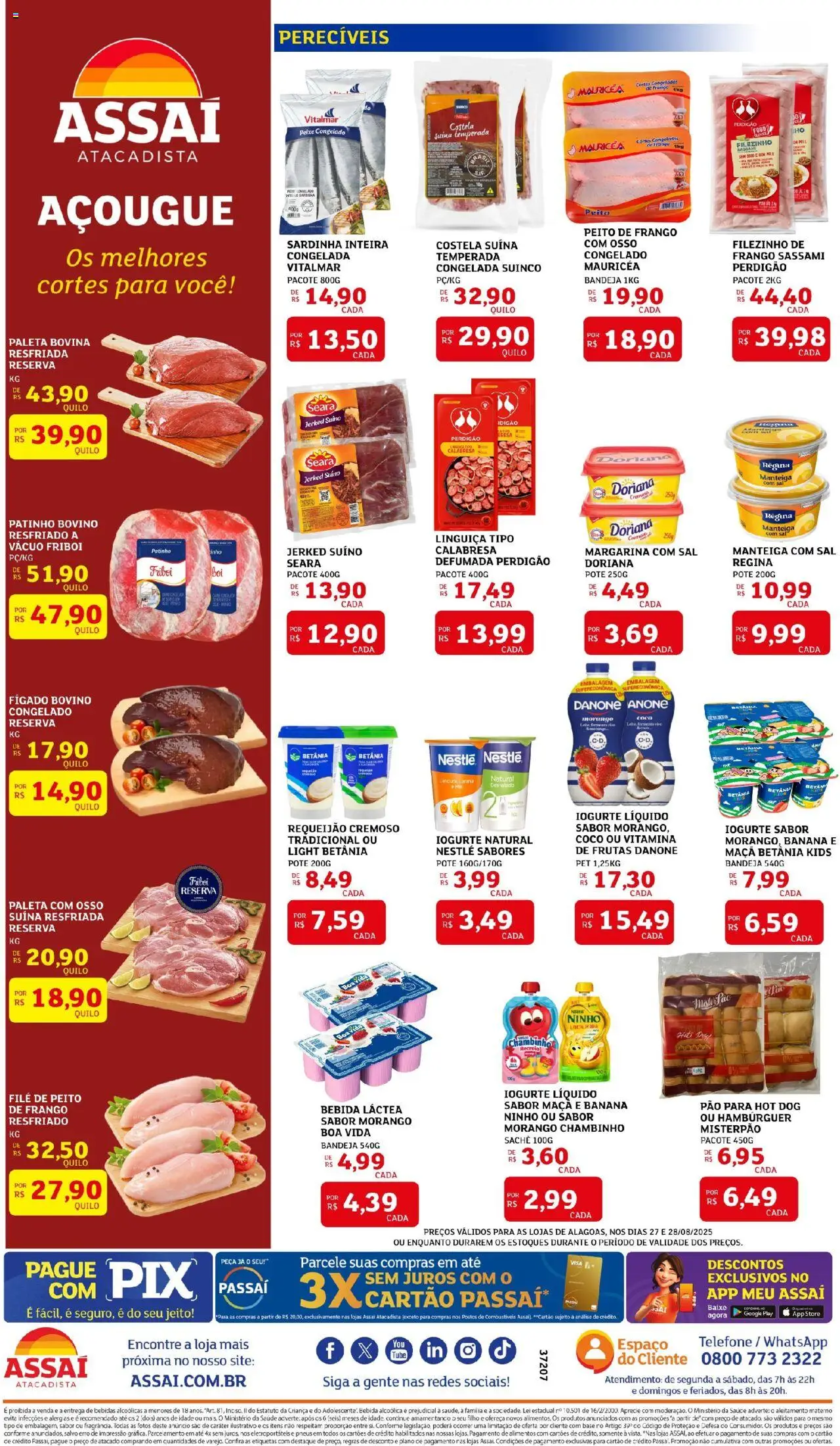 Assaí Atacadista Folheto - válido de 27.08.2025 | Página: 2 | Produtos: Coco, Bandeja, Telefone, Margarina