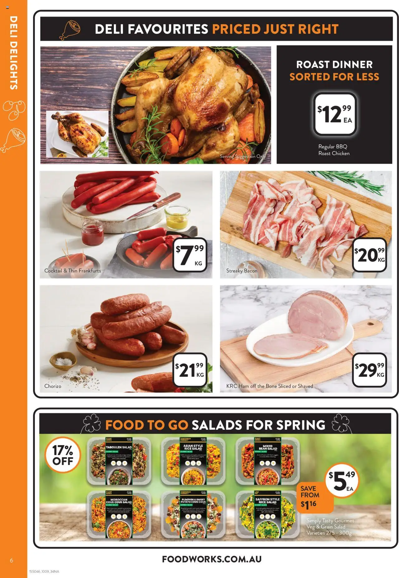 Foodworks catalogue - valid from 10.09.2025 | Page: 6 | Products: Bacon, Chicken, Rice, Pumpkin