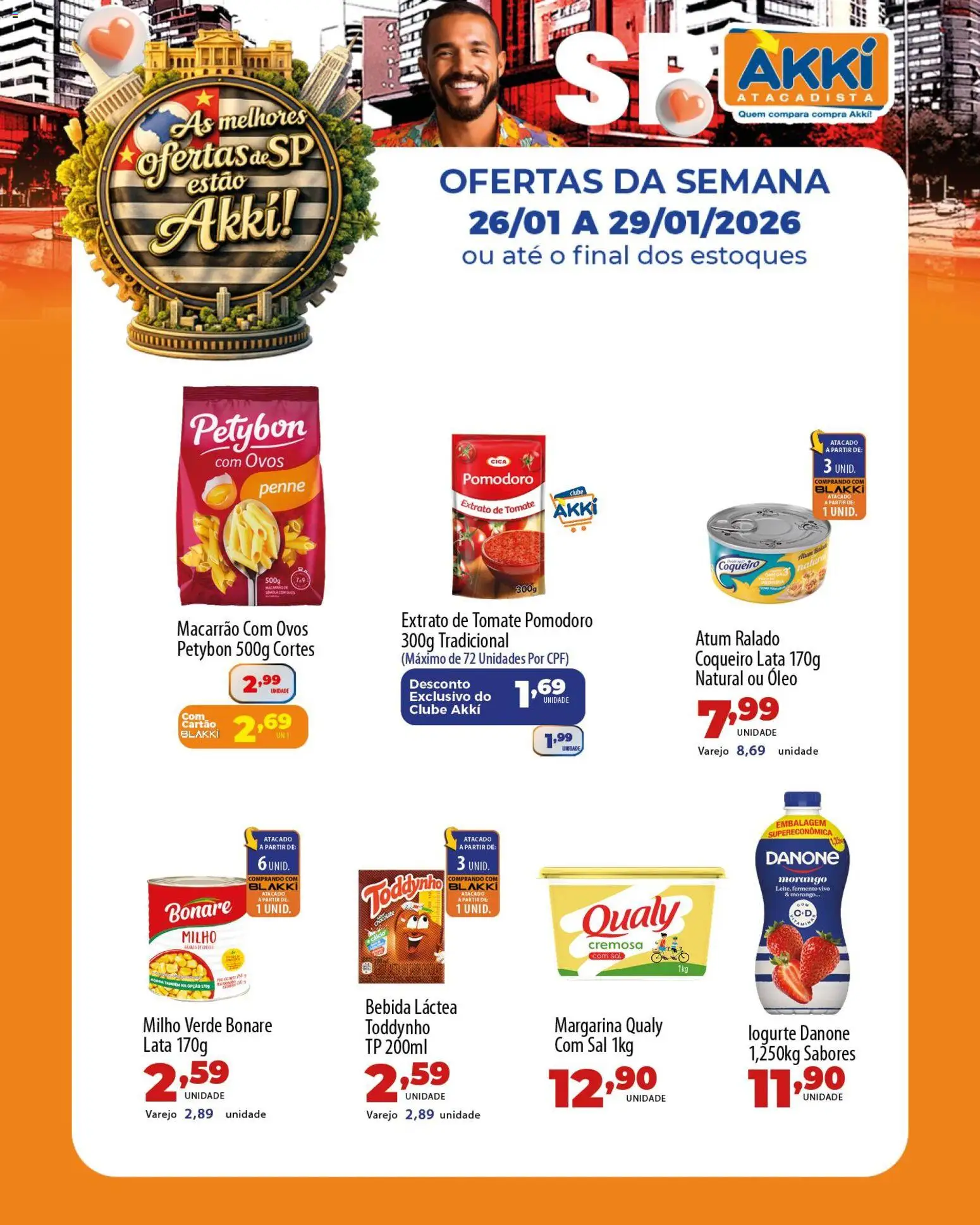 Akki Atacadista Folheto - válido de 26.01.2026 | Página: 3 | Produtos: Milho verde, Óleo, Chocolate, Sal