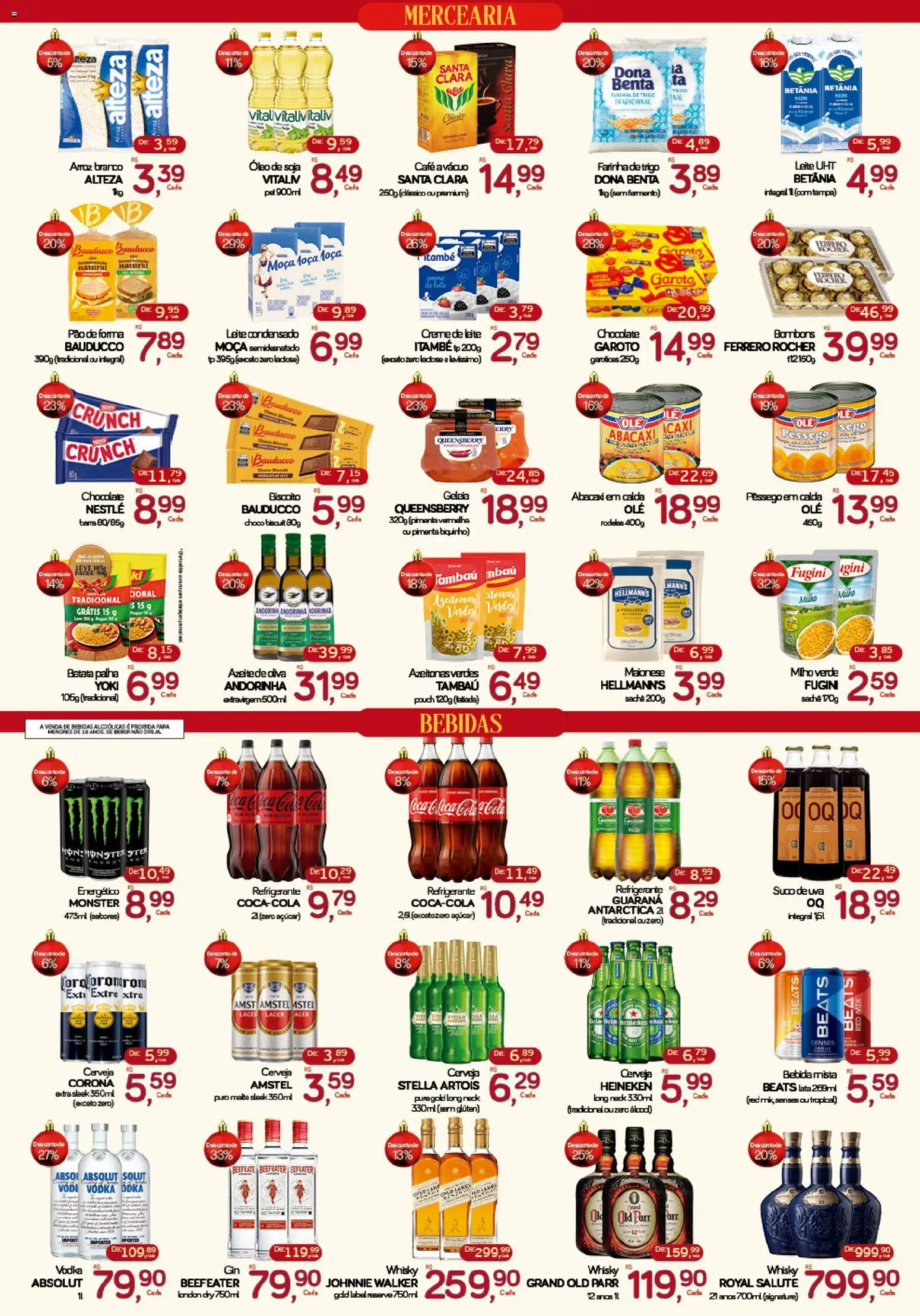 Cometa Supermercados Folheto - válido de 19.12.2025 | Página: 2 | Produtos: Farinha de trigo, Cola, Creme de leite, Monster