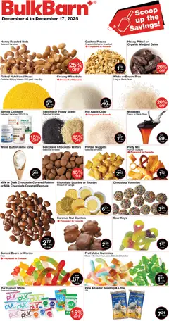 Preview of Bulk Barn weekly flyer from shop Bulk Barn valid from 04.12.2025