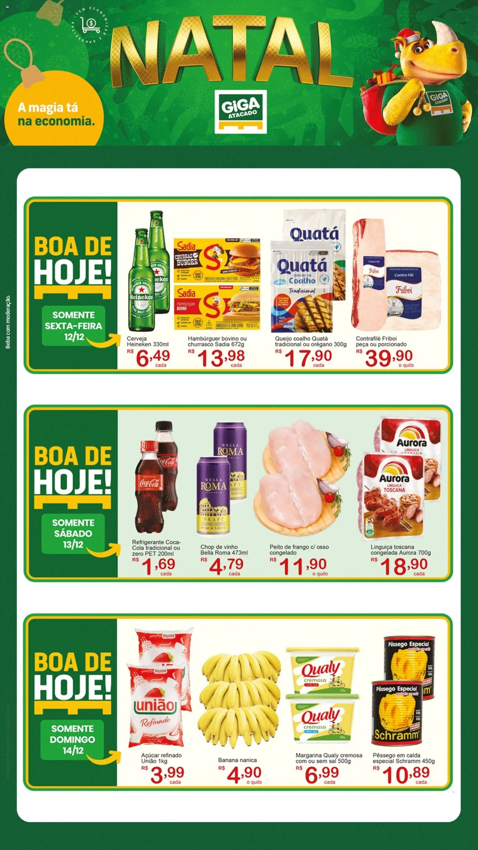 GIGA Atacado Folheto - válido de 12.12.2025 | Página: 1 | Produtos: Linguiça, Queijo coalho, Refrigerante, Sal