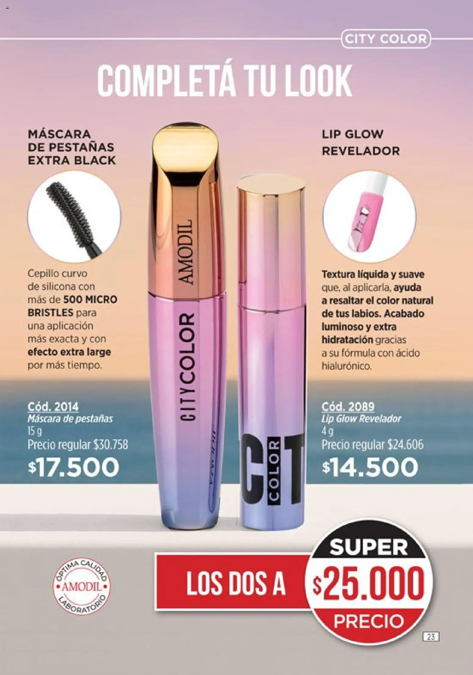 Catálogo Amodil Campaña 1/2026 │ válido desde el 01.01.2026 | Página: 23 | Productos: Cepillo, Máscara, Mascara de pestañas