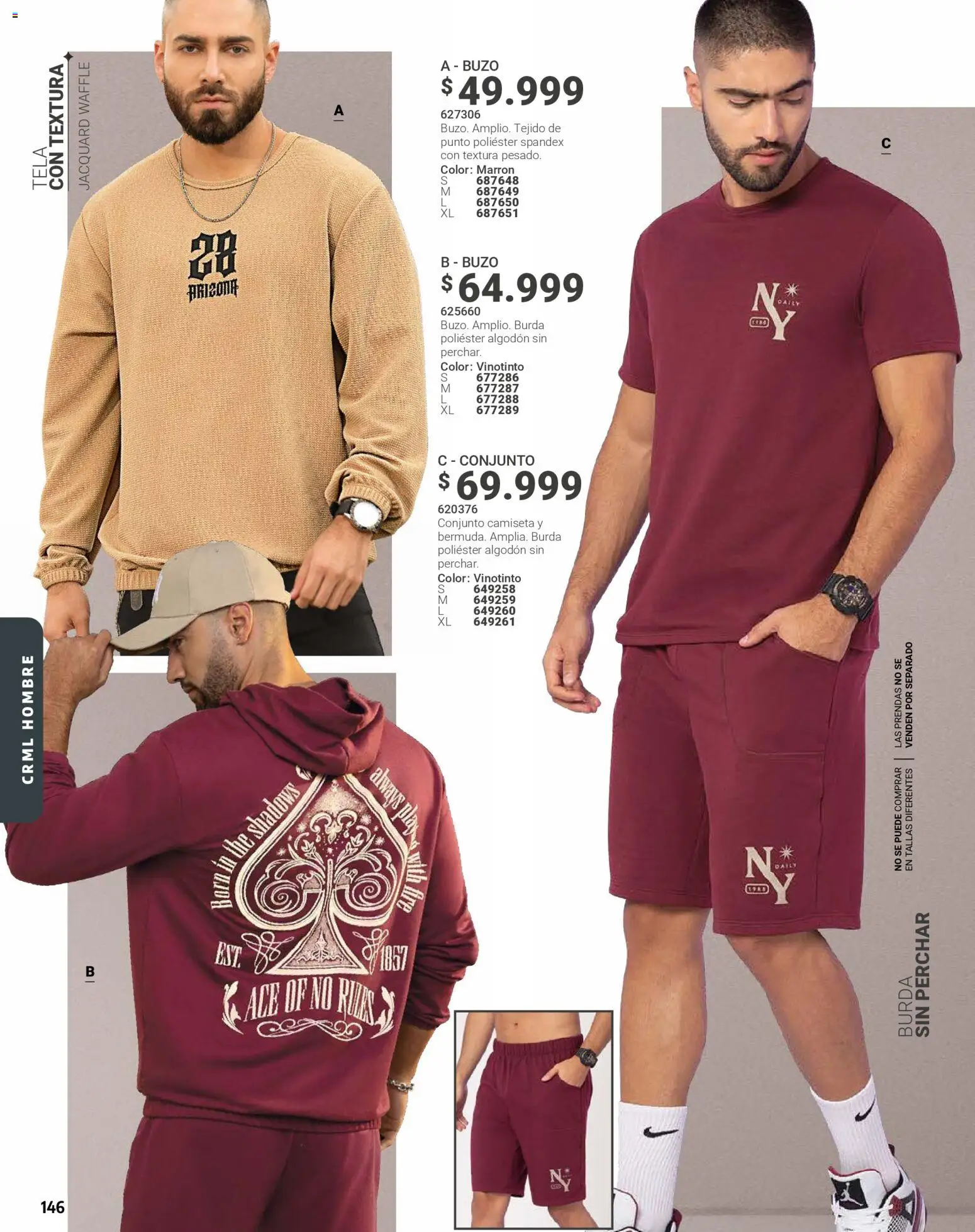 Carmel revista - valida desde el 01.01.2026 | Página: 146 | Productos: Algodón, Buzo, Camiseta, Conjunto