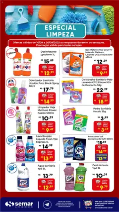 Semar Supermercado - Ofertas Especial Limpeza - Pré-Visualização do folheto da loja Semar Supermercado, válido de 16.09.2025