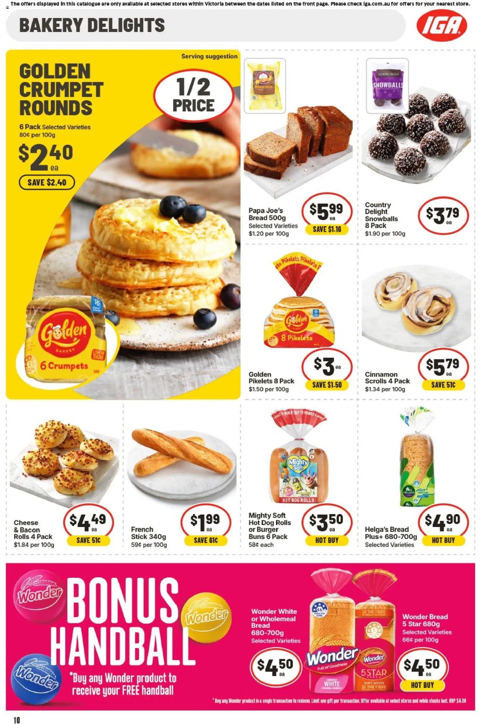 IGA catalogue - valid from 28.01.2026 | Page: 11 | Products: Bacon, Crumpets, Cheese, Bakery