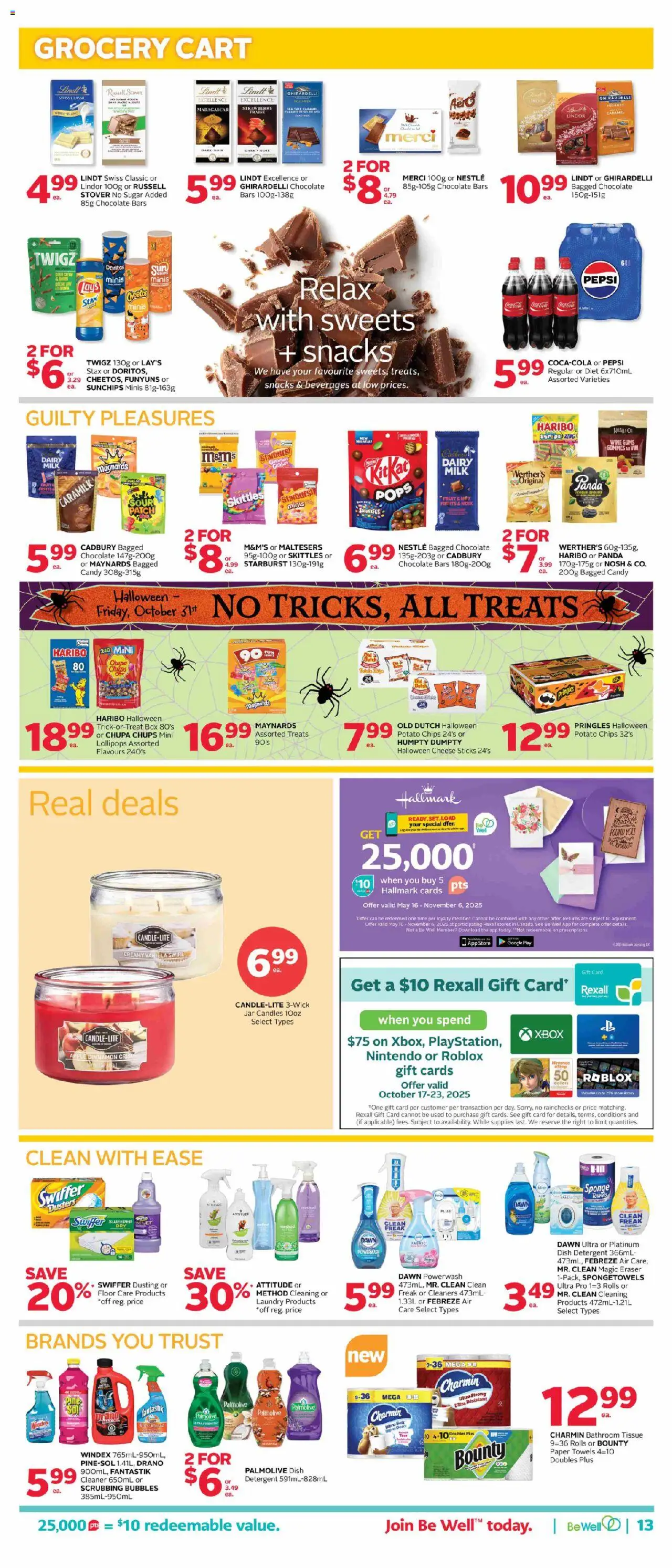 Rexall flyer valid from 17.10.2025 | Page: 18 | Products: Sour cream, Chips, Box, Cheese