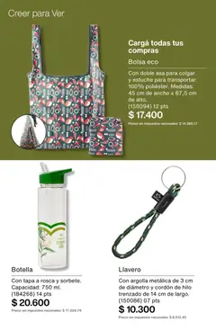 Vista previa Catálogo Natura Ciclo 3 válido desde el 09.02.2026 | Página: 273 | Productos: Bolsa, Botella, Llavero, Estuche