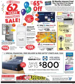 Preview of ABC Warehouse weekly ads valid from 10.08.2025