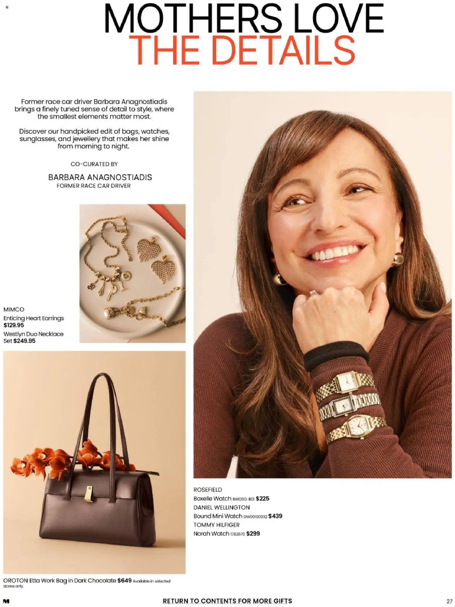 Myer catalogue - valid from 20.04.2026 | Page: 27 | Products: Earrings, Jewellery, Watch, Bag