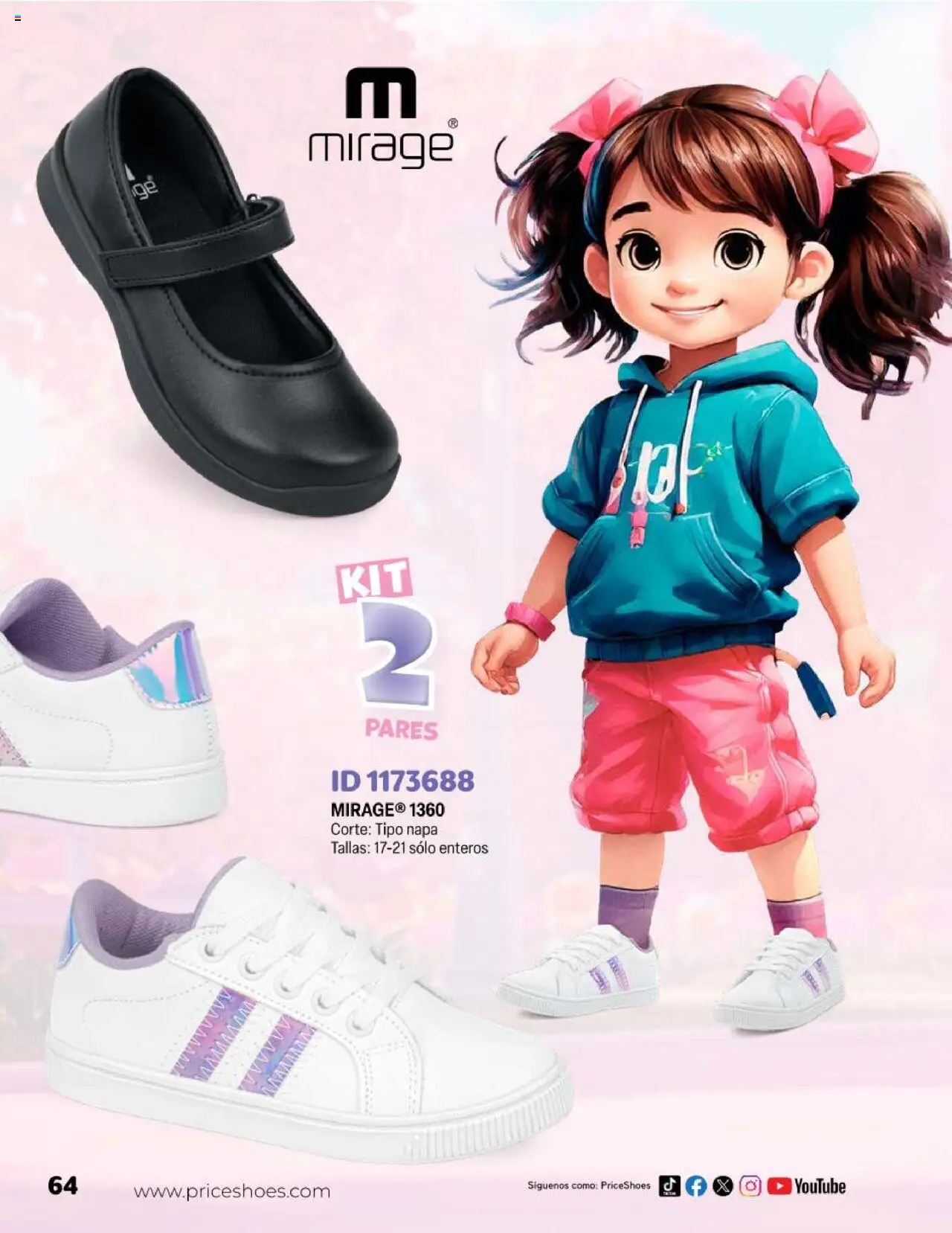 Nuevas ofertas de Price Shoes válidas en toda la República Mexicana desde el 23.04.2025. ¡Encuentra las mejores ofertas en Price Shoes catálogo Kids! | Página: 64