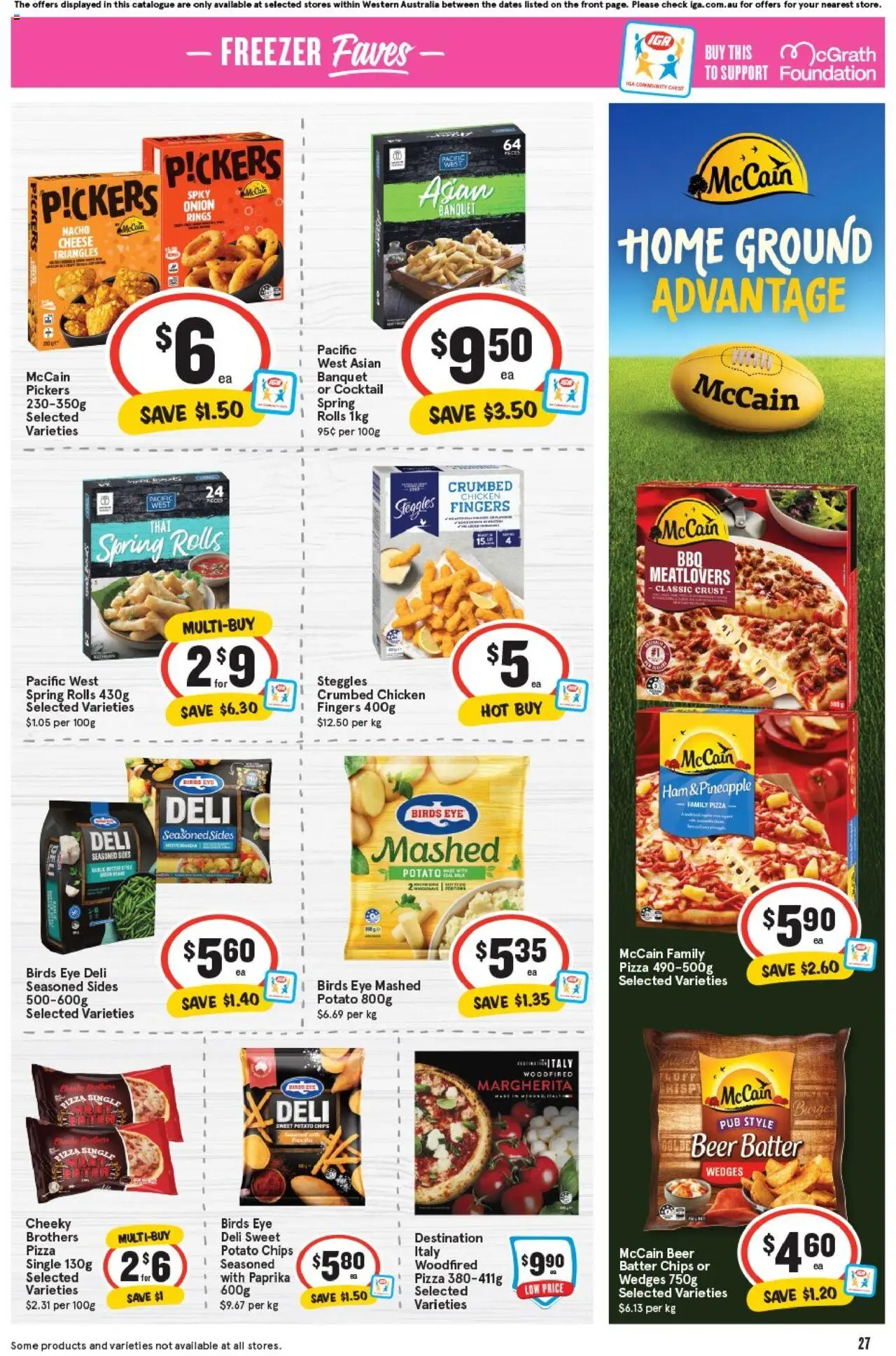 IGA catalogue - valid from 24.09.2025 | Page: 30 | Products: Cheese, Pizza, Chips, Freezer