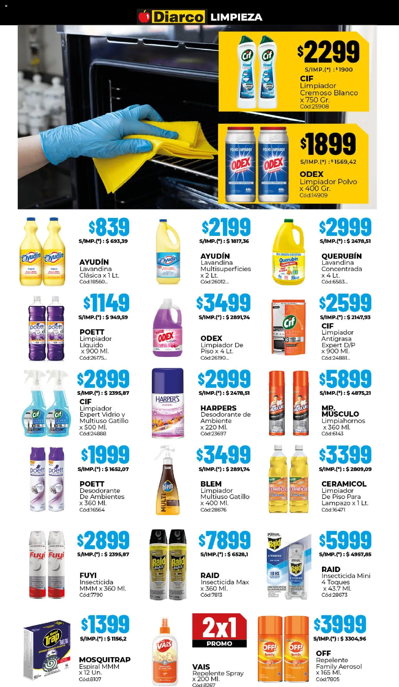 Diarco - Ofertas Gba │ válido desde el 08.12.2025 | Página: 19 | Productos: Repelente, Lavandina, Insecticida, Limpiador