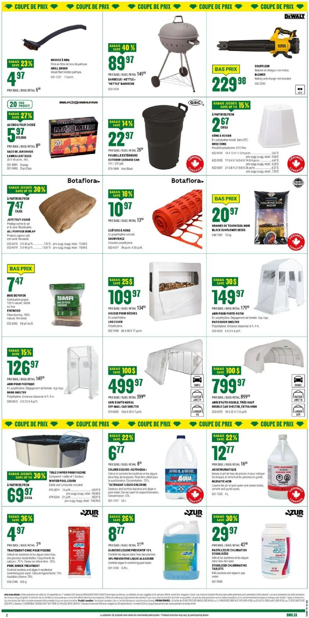 BMR flyer valid from 25.09.2025 | Page: 3 | Products: Cable, Kettle, Battery, Oranges