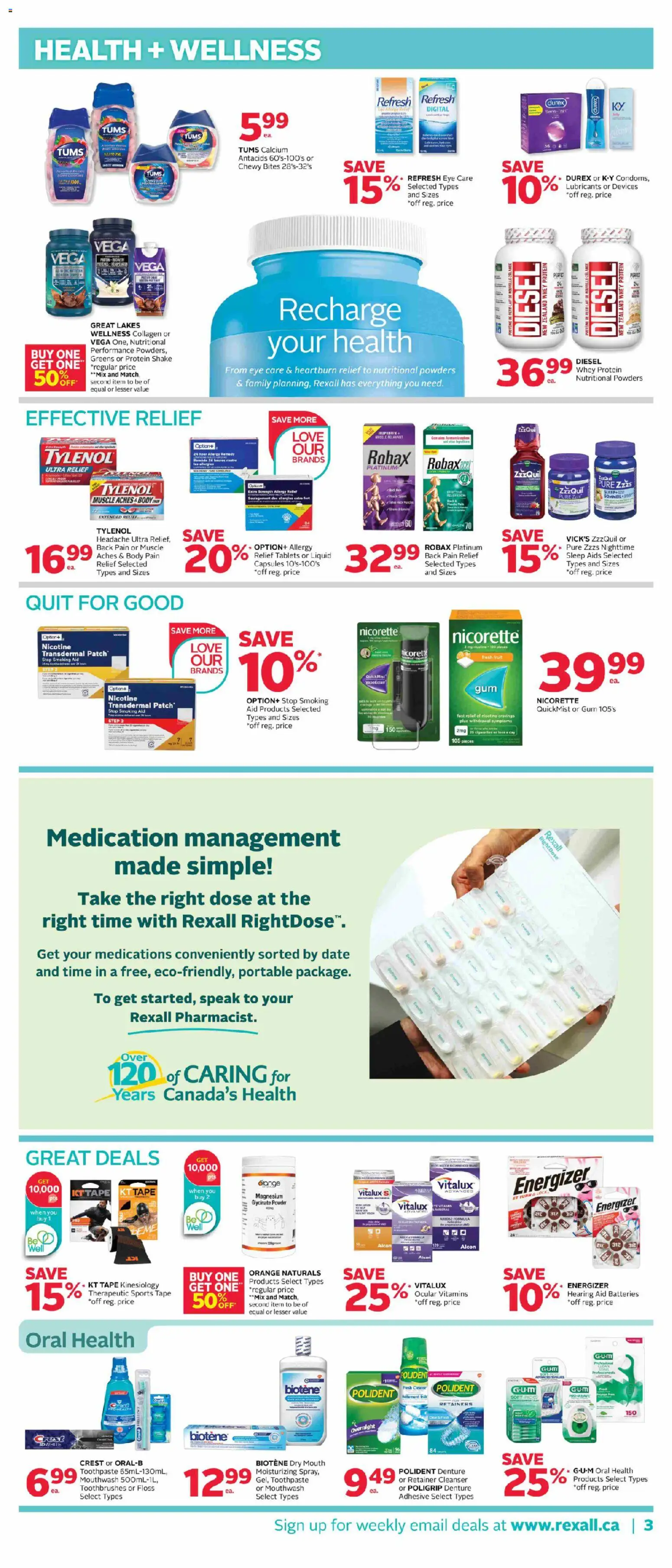 Rexall flyer valid from 13.03.2026 | Page: 8 | Products: Powder, Toothpaste, Mouthwash