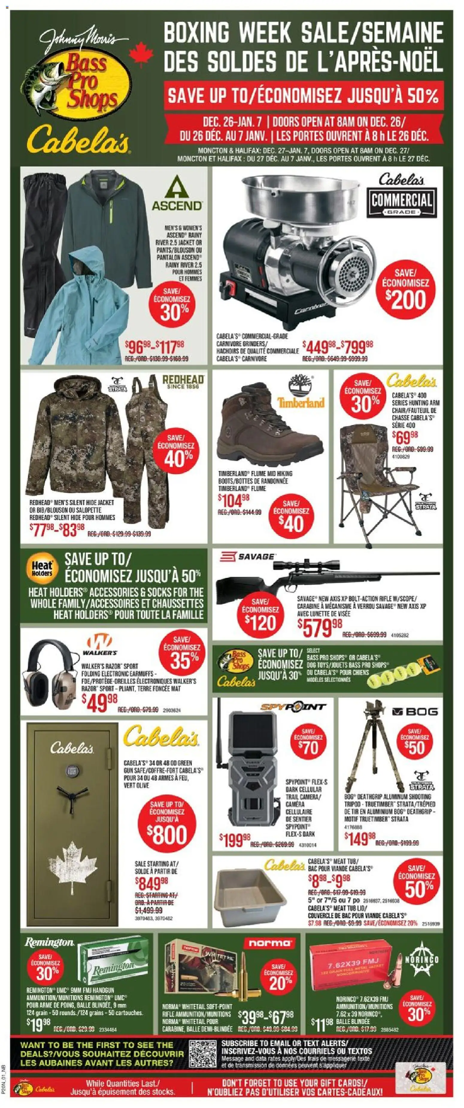 Cabelas flyer valid from 26.12.2025 | Page: 3 | Products: Camera, Jacket, Socks