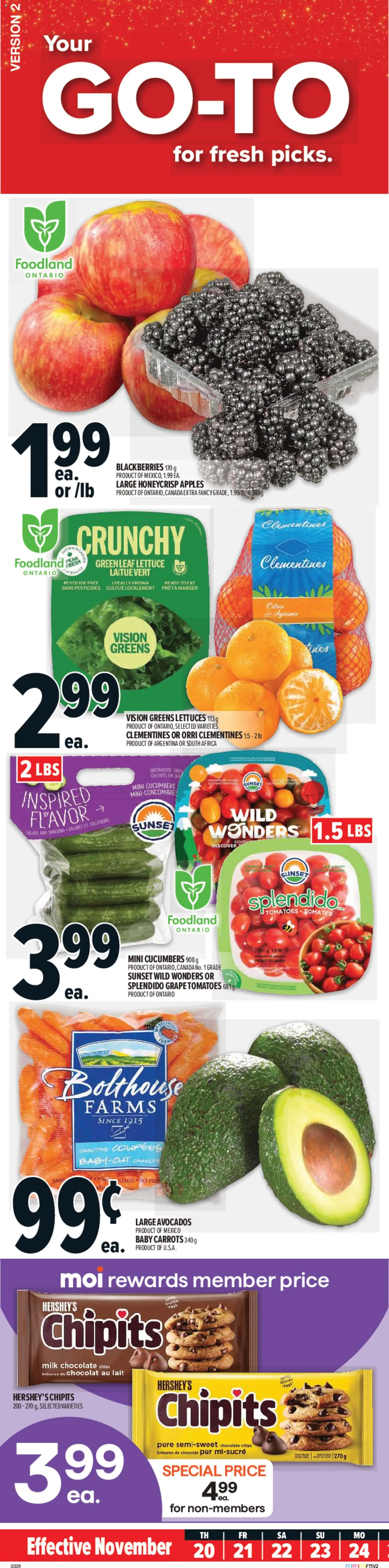 Metro flyer valid from 20.11.2025 | Page: 1 | Products: Robot, Chocolate, Apples, Tomatoes