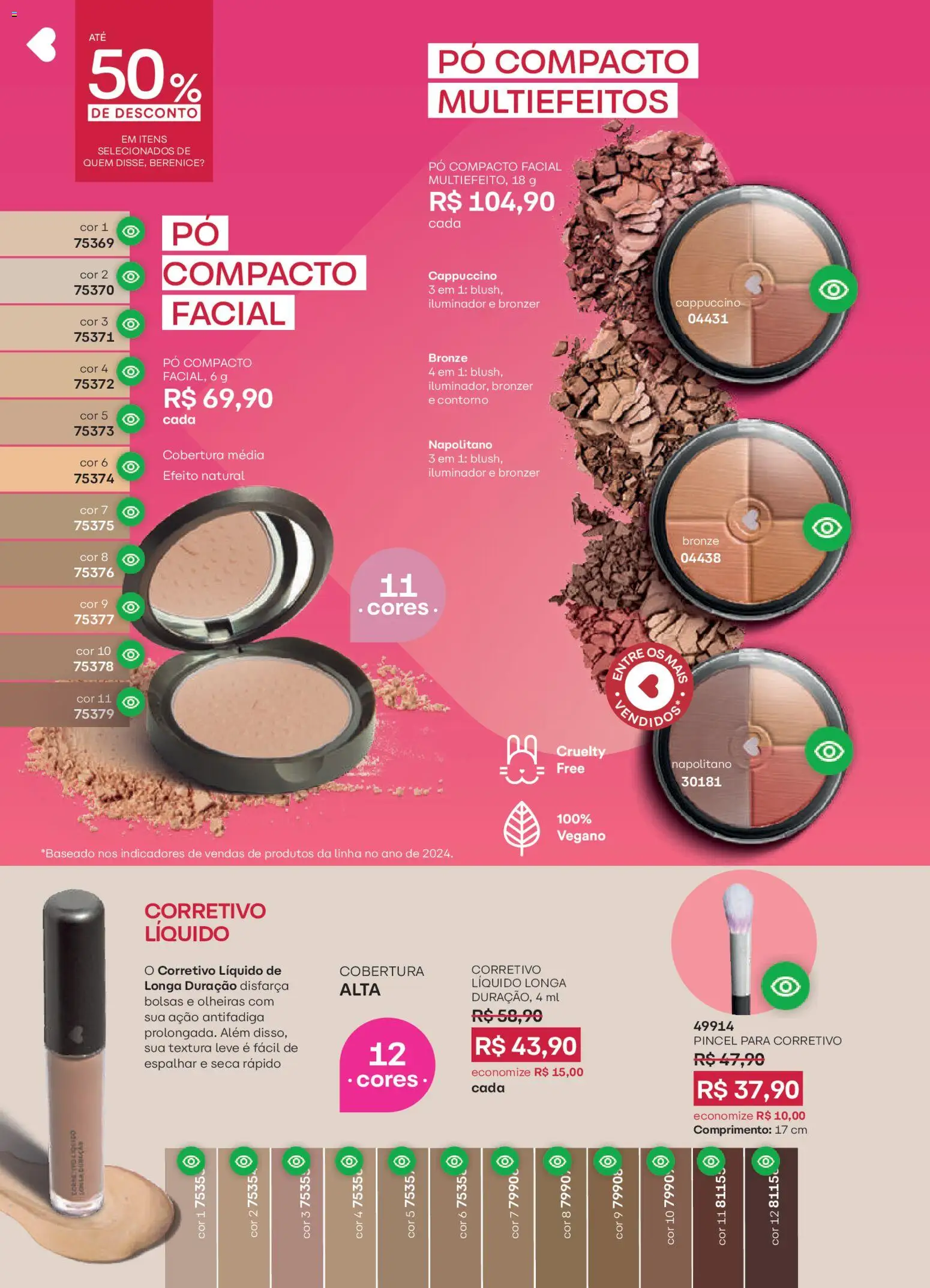 O Boticário Folheto - válido de 23.03.2026 | Página: 145 | Produtos: Pó compacto, Pó, Iluminador, Bronzer