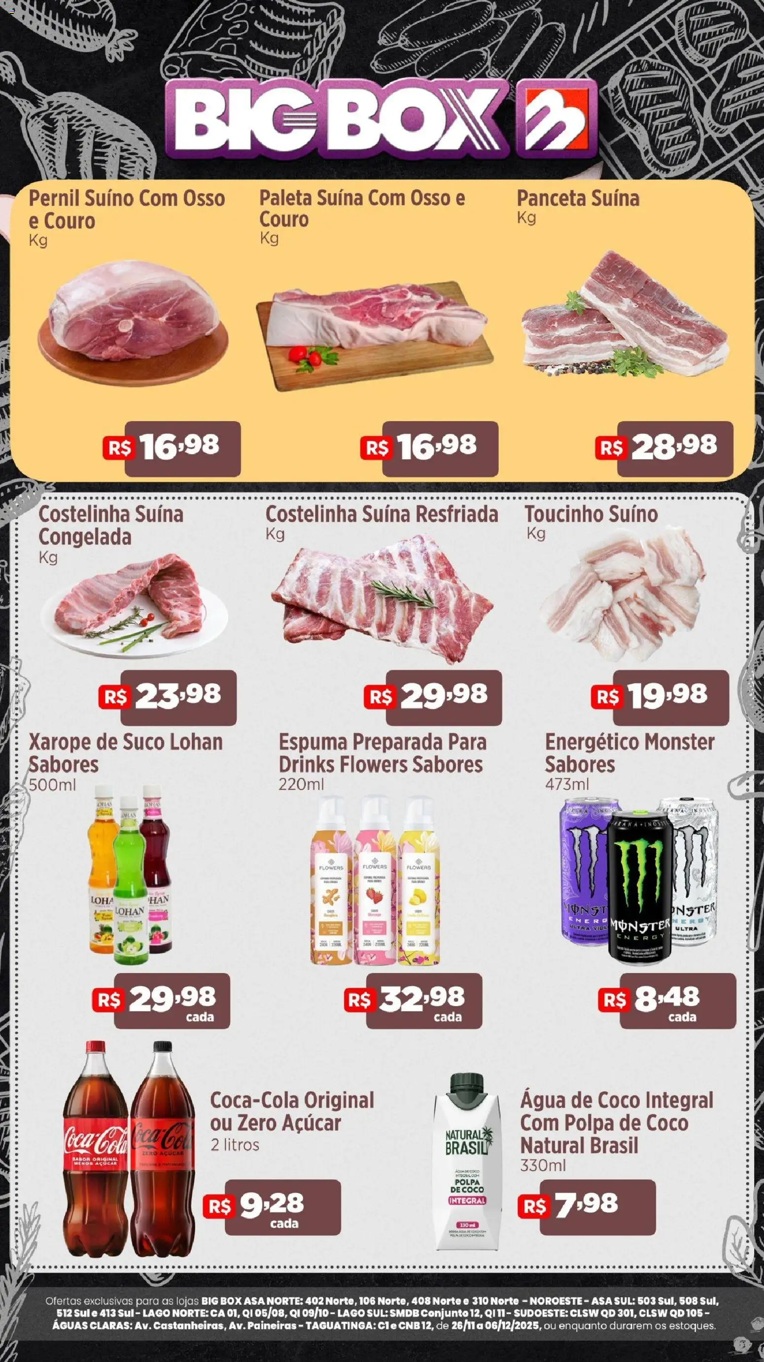 Big Box Folheto - válido de 26.11.2025 | Página: 3 | Produtos: Cola, Pernil, Suco, Monster