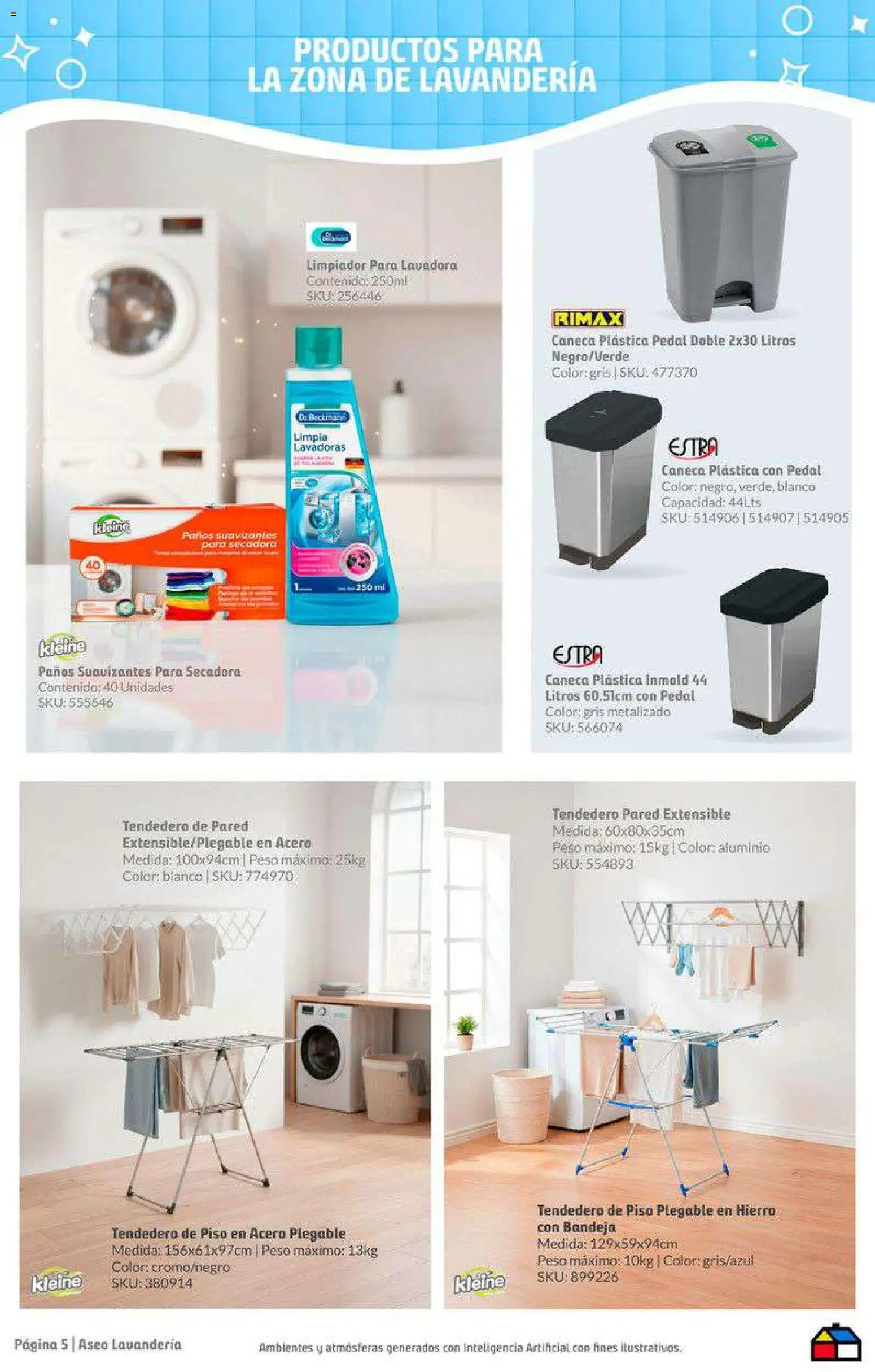 Homecenter revista - valida desde el 24.02.2026 | Página: 5 | Productos: Bandeja, Secadora, Peso, Limpiador