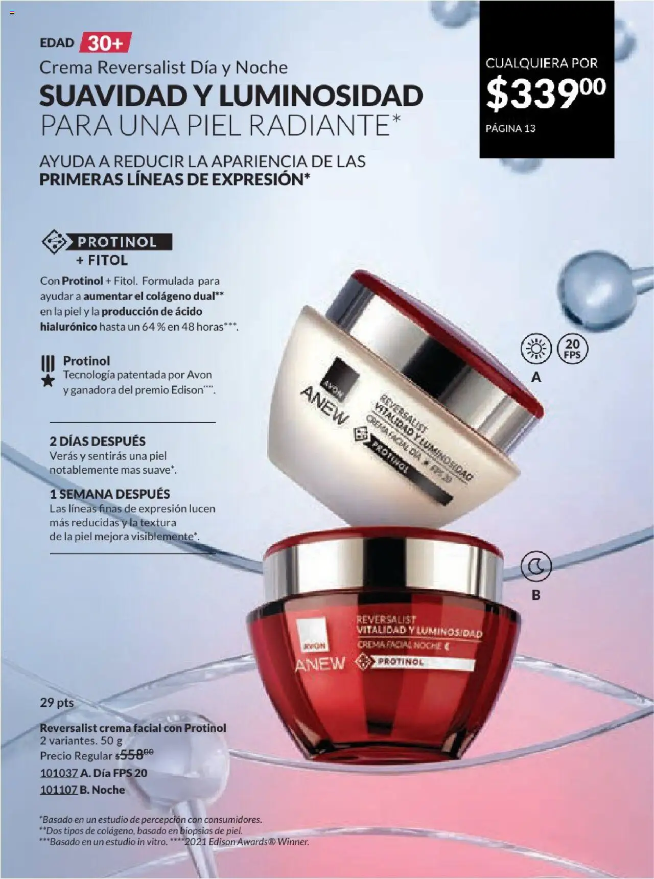 Nuevas ofertas de AVON válidas en toda la República Mexicana desde el 17.03.2025. ¡Encuentra las mejores ofertas en AVON campaña 7 2025! | Página: 13 | Productos: Crema, Radiante
