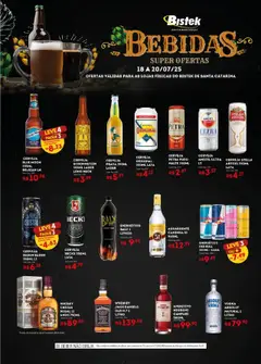 Bistek Supermercados - Ofertas Bebidas - Pré-Visualização do folheto da loja Bistek Supermercados, válido de 18.07.2025