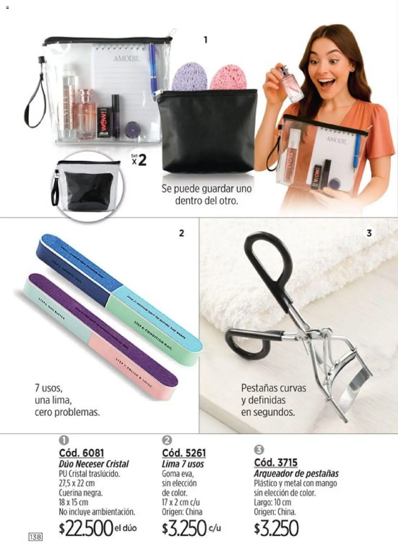 Catálogo Amodil Campaña 16 │ válido desde el 01.10.2025 | Página: 138 | Productos: Lima, Neceser, Mango