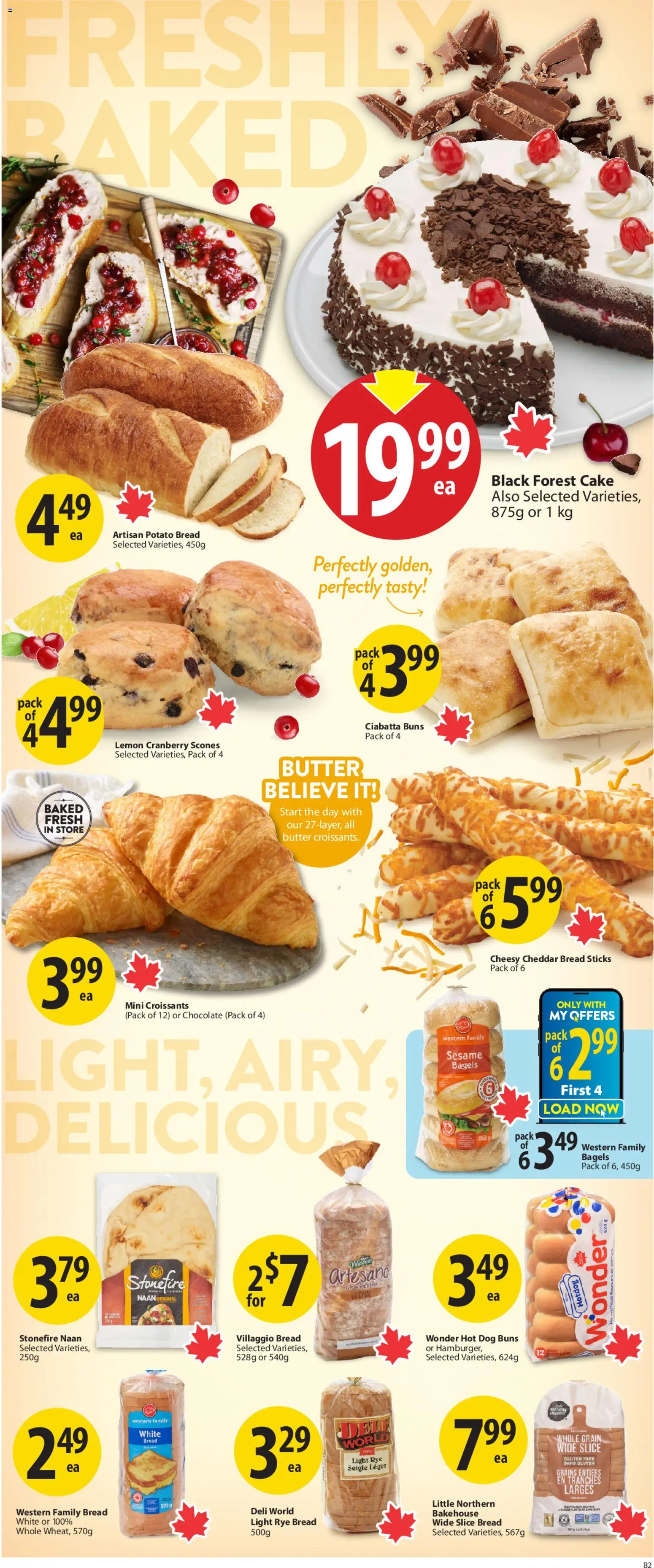 Save on foods flyer valid from 05.03.2026 | Page: 8 | Products: Butter, Bread, Chocolate