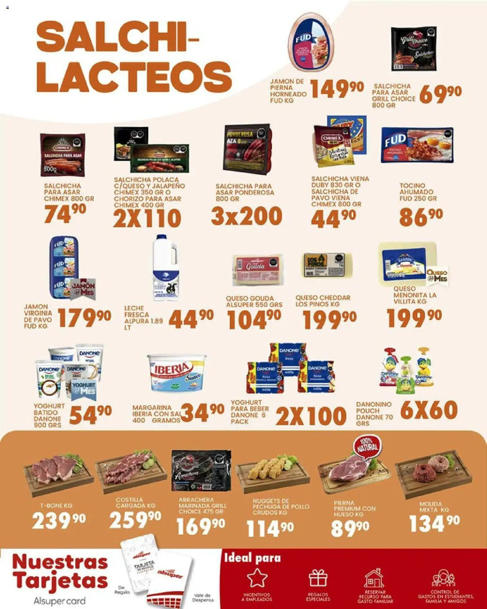 Nuevas ofertas de Alsuper válidas en toda la República Mexicana desde el 03.04.2026. ¡Encuentra las mejores ofertas en Alsuper folleto Saltillo! | Página: 6 | Productos: Tocino, Jamón, Chorizo, Margarina