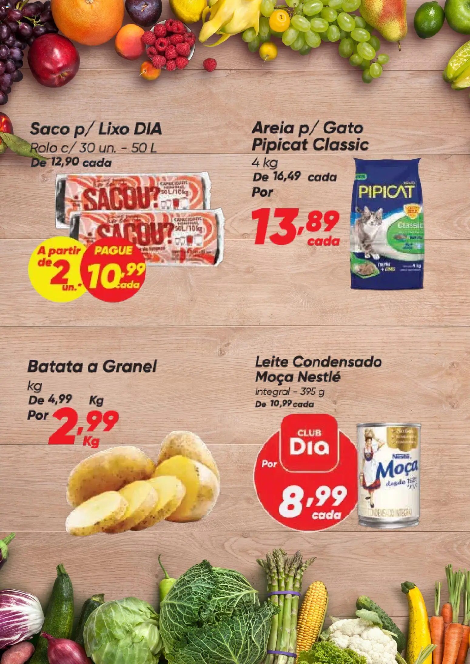 Dia Folheto - válido de 06.11.2025 | Página: 5 | Produtos: Areia, Leite, Batata, Leite condensado