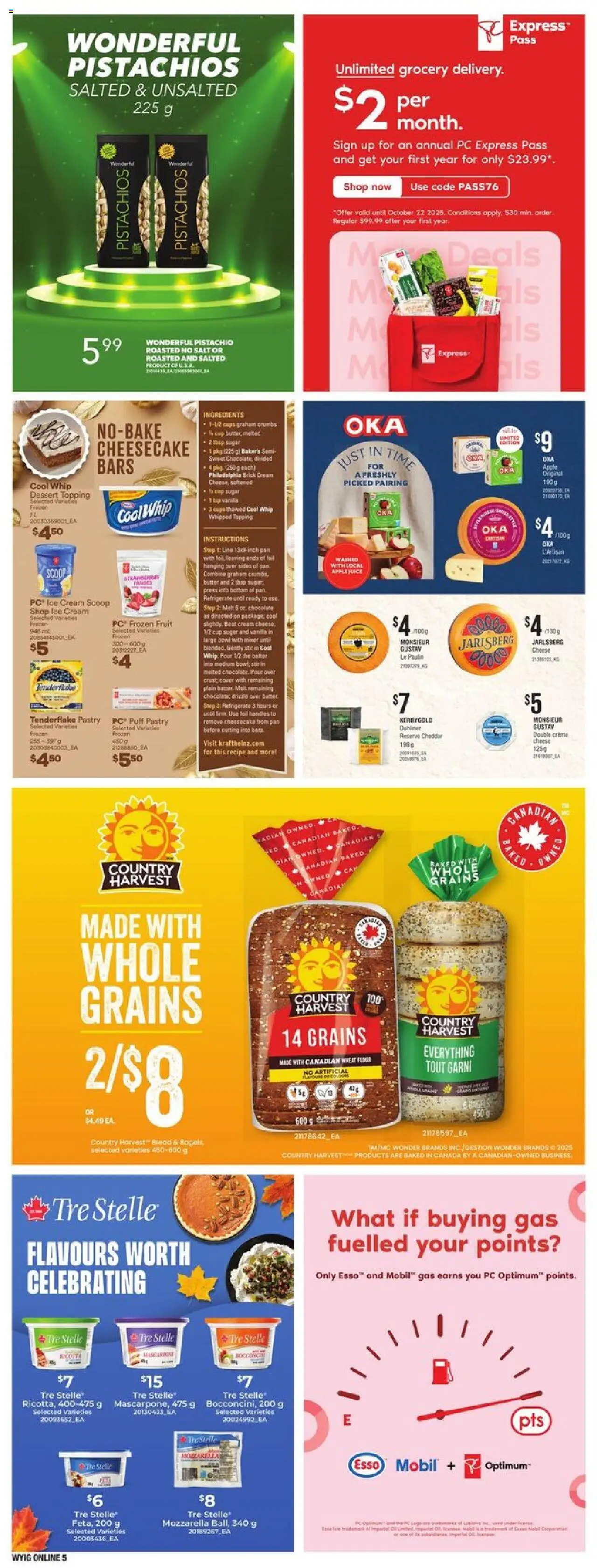 Independent Grocer flyer valid from 09.10.2025 | Page: 16 | Products: Ice cream, PC, Butter, Chocolate