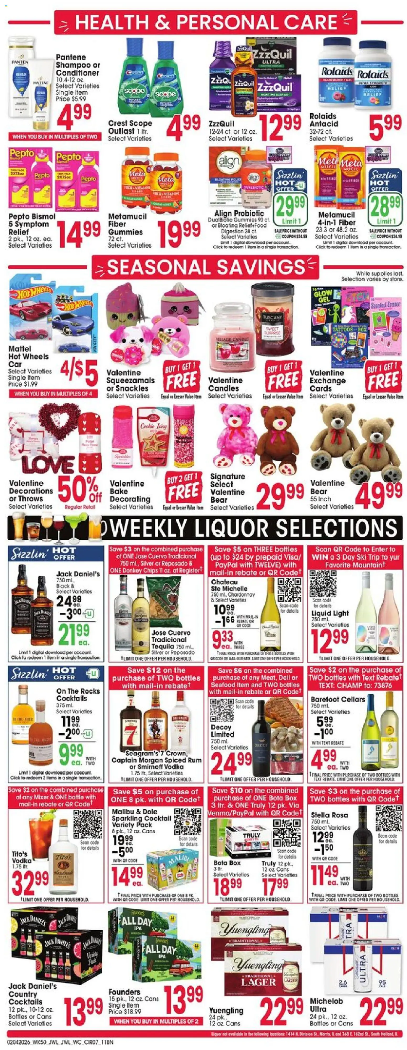 Jewel Osco Weekly Ad - valid from 04.02.2026 | Page: 7 | Products: Box, Shampoo, Chips, Mixer